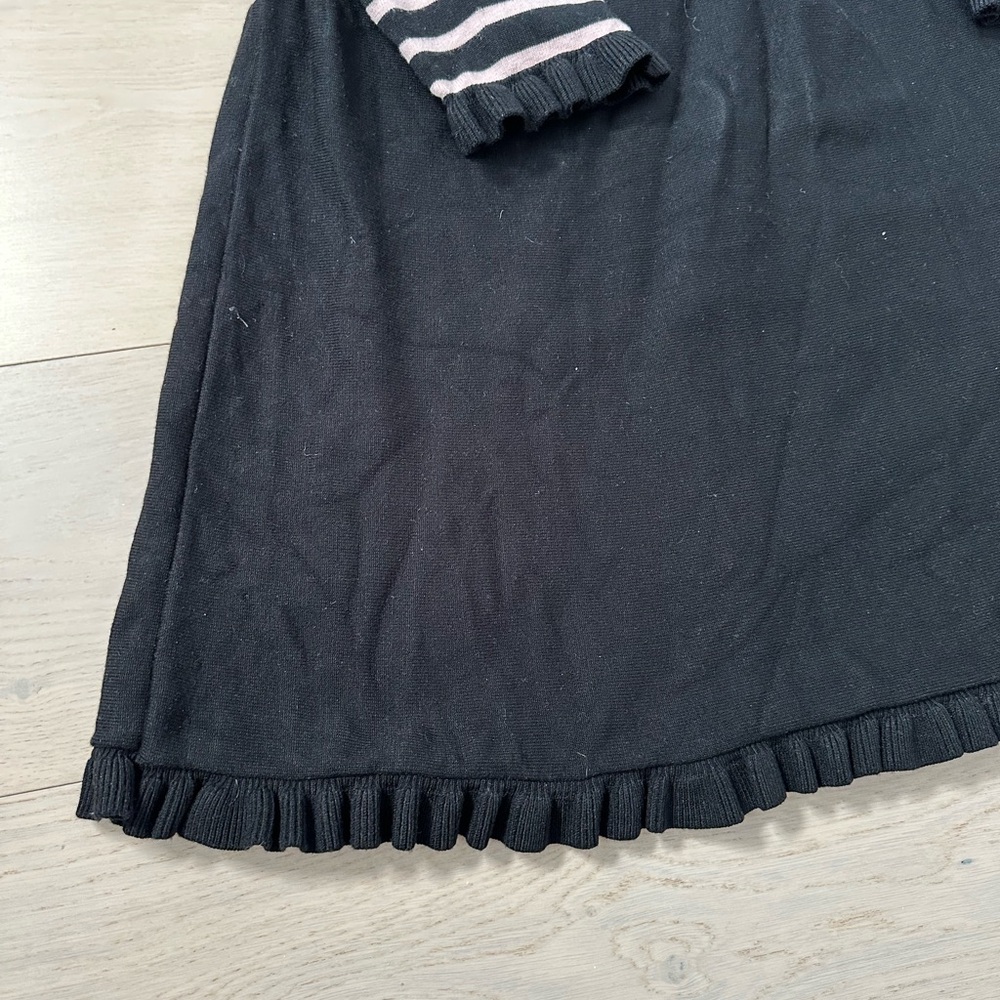 1901 Black Sweater dress mock neck ruffle  2X - Picture 5 of 5